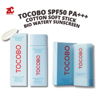 Tocobo SPF50 PA+++ (Cotton stick + Bio watery sunscreen)